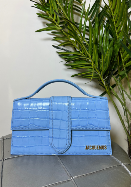 Jacquemus Grand Bambino light blu crocco Jacquemus Grand Bambino light blu crocco